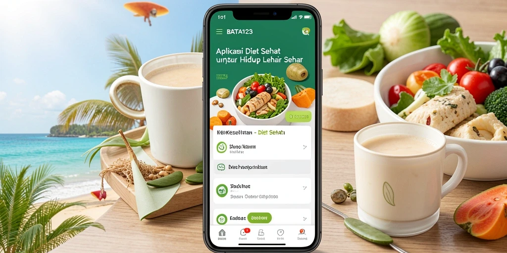 Antarmuka BATA123 yang intuitif dan ramah pengguna untuk Diet Sehat.