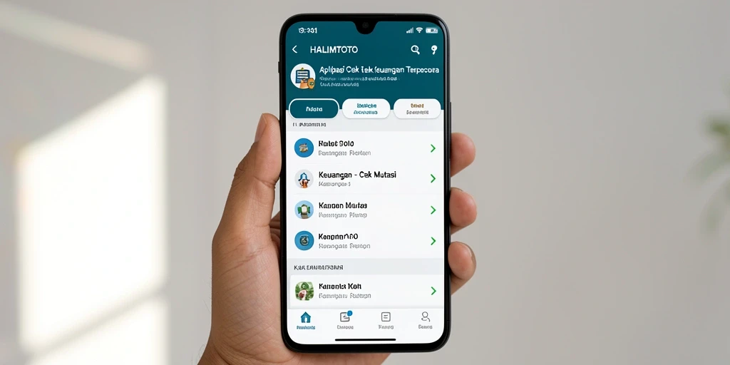 Antarmuka pengguna HALIMTOTO yang menarik dan informatif untuk Cek Mutasi.