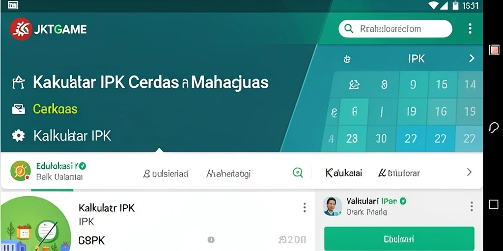 Tampilan antarmuka JKTGAME yang sederhana dan fungsional.