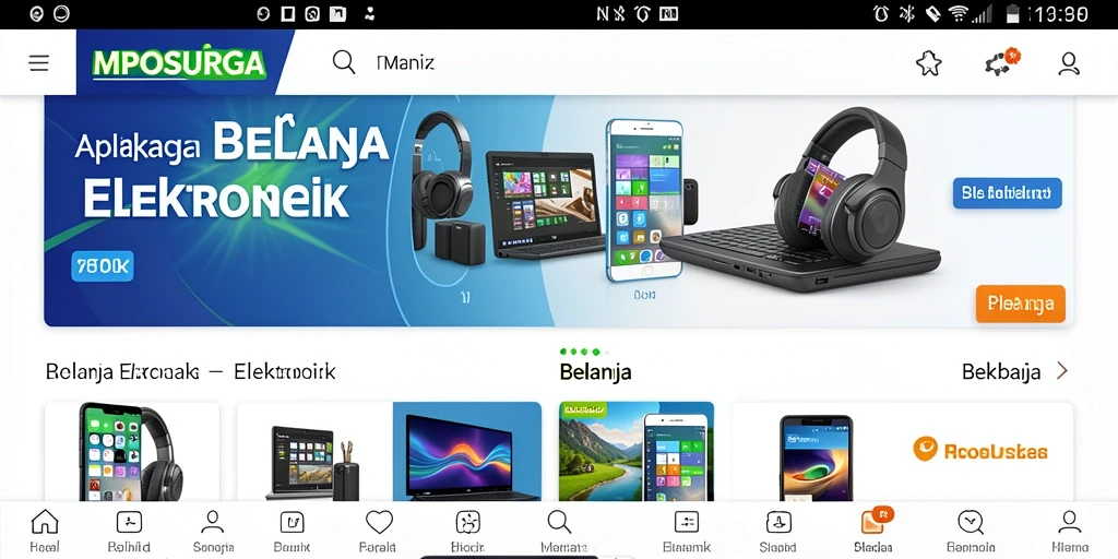 Tampilan antarmuka aplikasi MPOSURGA yang modern dan mudah digunakan.