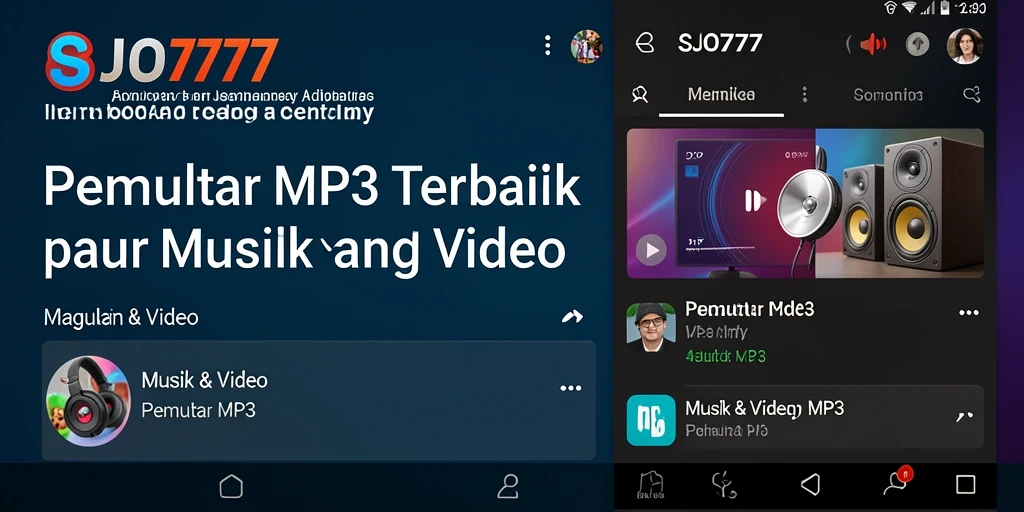 Antarmuka SJO777 yang sederhana dan fungsional untuk Pemutar MP3.